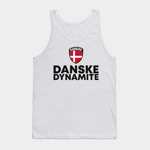 Danske Dynamite Danmark Denmark Black Tank Top by zeno27